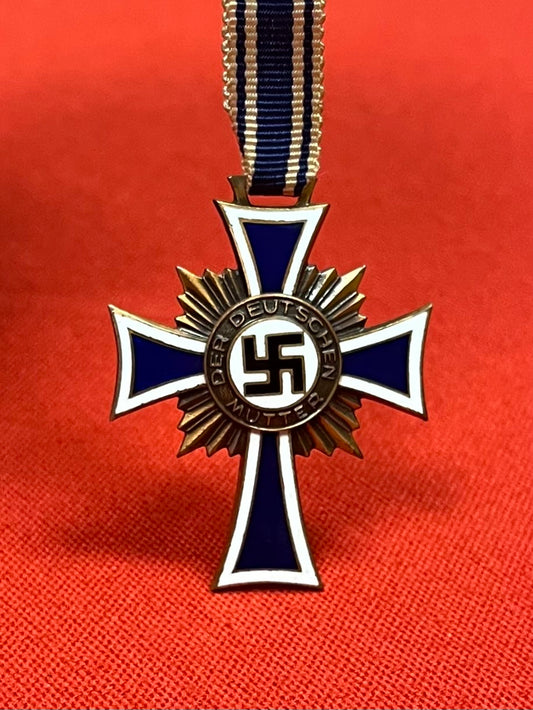 WWII Era German Mother’s Cross (Ehrenkreuz der Deutschen Mutter) In Bronze
