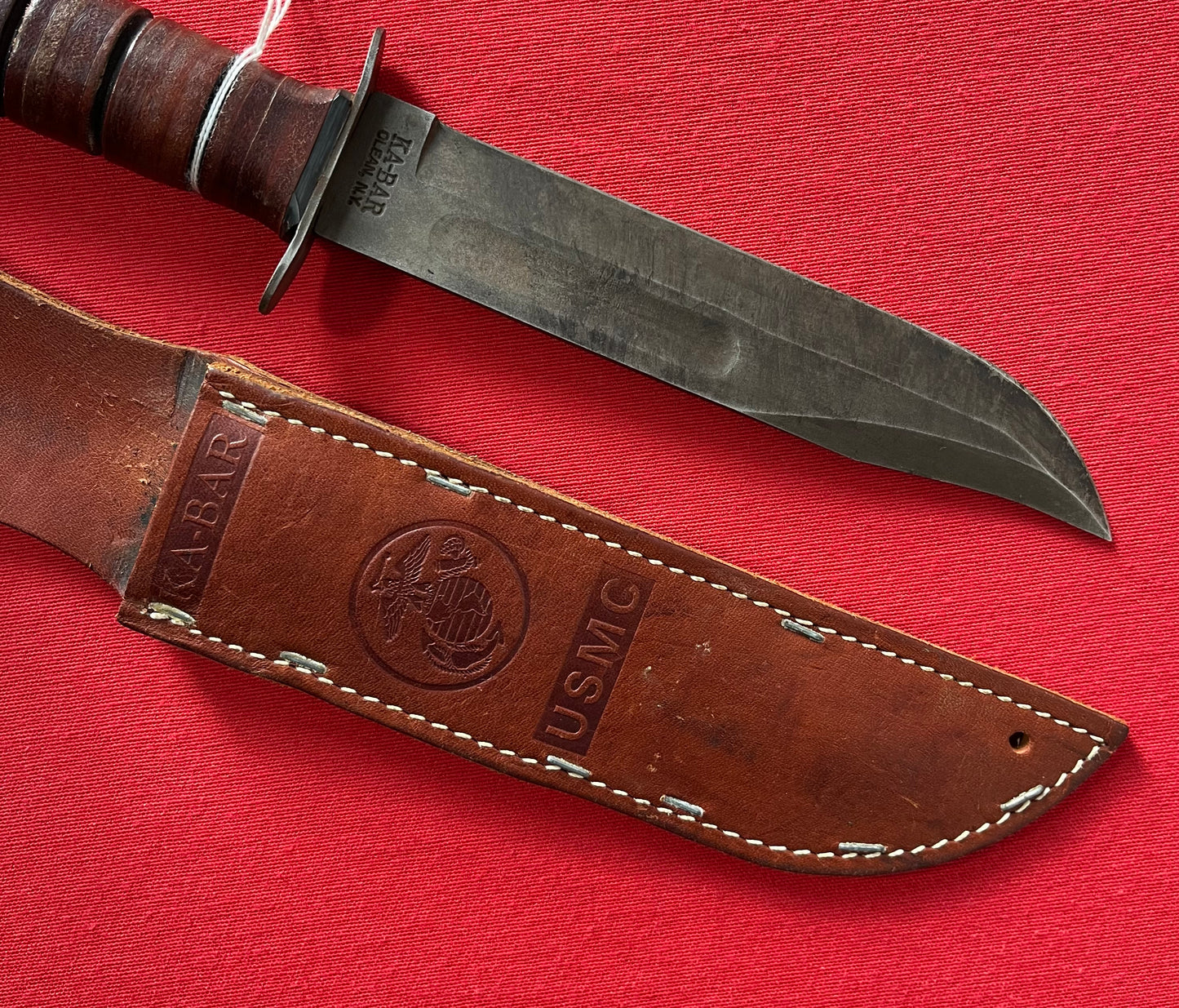 KA-BAR USMC MK2 Fighting / Survival Knife (Veteran Owned) Named- Post War Piece