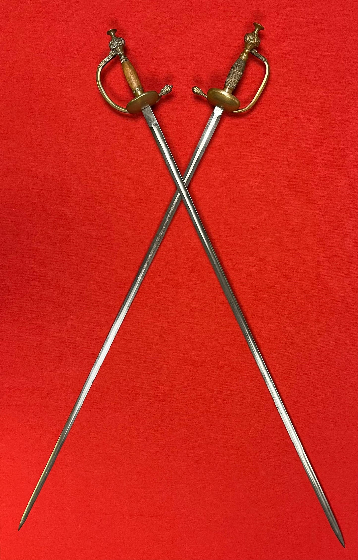 IMPERIAL GERMAN-PRUSSIAN OFFICER’S COURT SWORDS CIRCA 1880-90s ENGRAVED