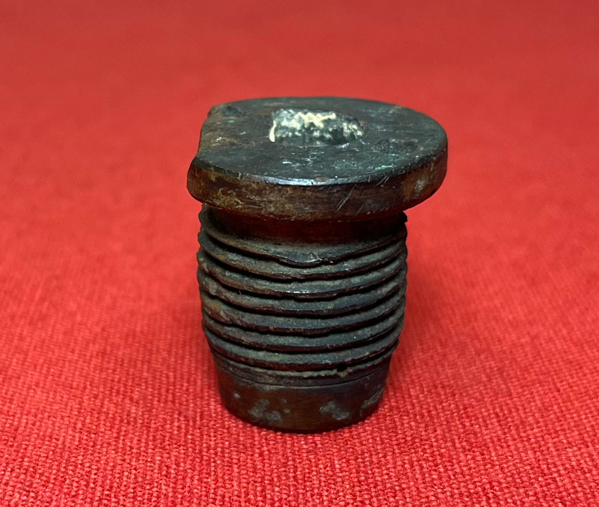 Authentic Civil War C.S.A. Artillery Shell Fuse Adapter - Dug Condition