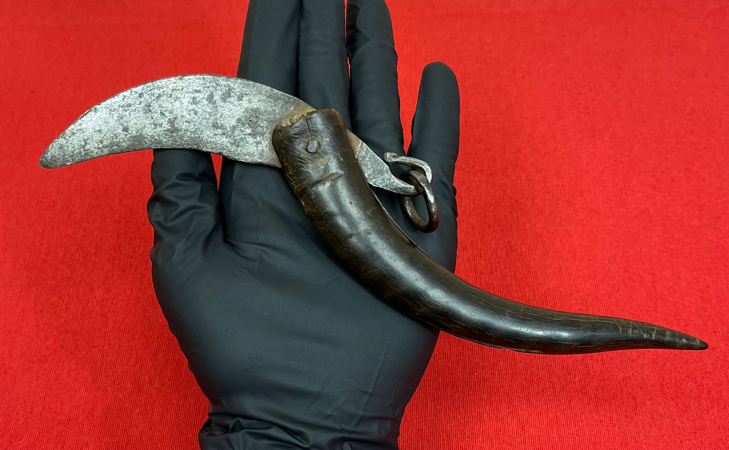 Pre-Civil War Folding Knife W/ Horn Handle