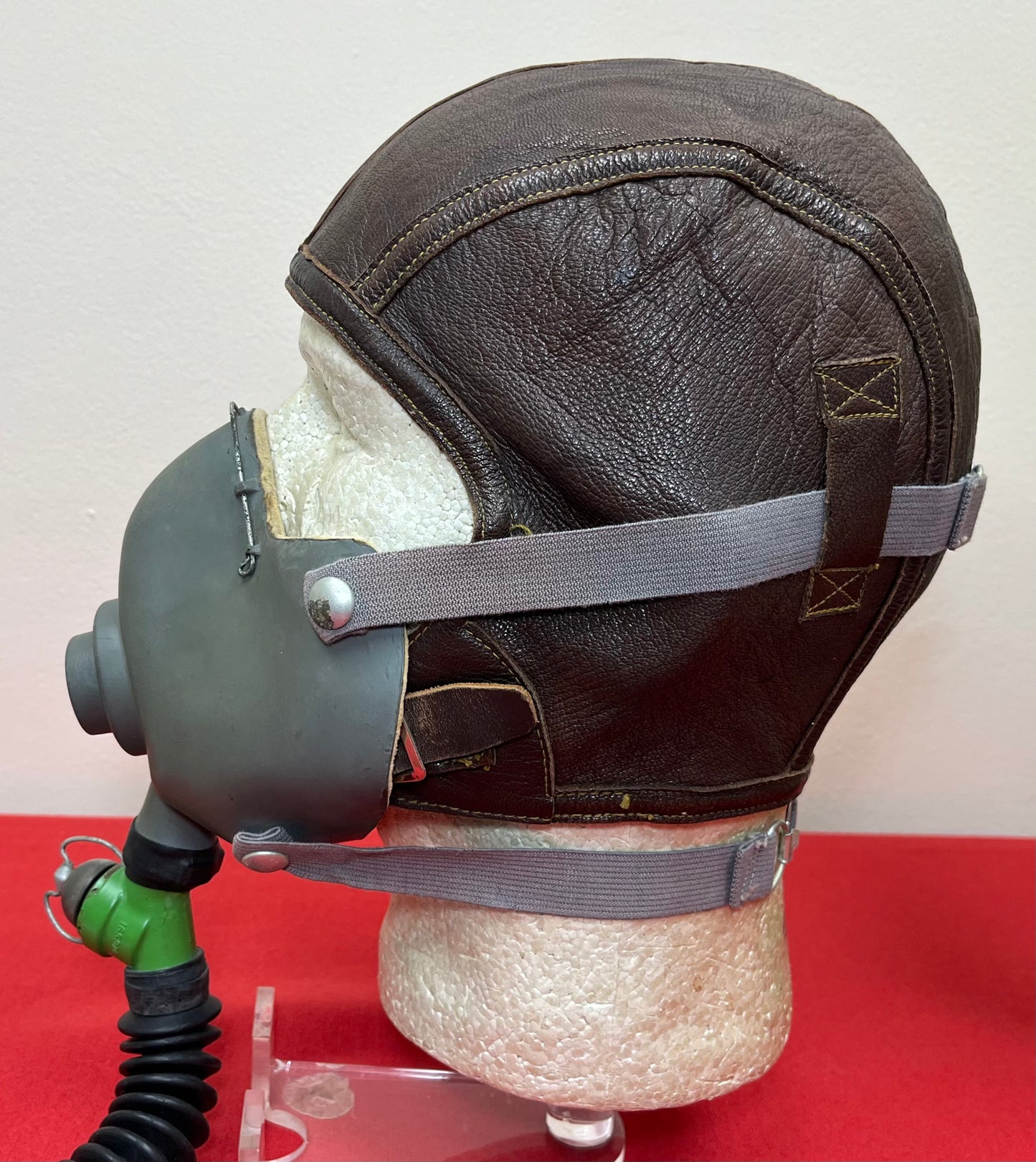 Original U.S. WWII Navy (Blimp) Rebreather Aircraft Breathing Apparatus + Mask & Oxygen Generating Cannister