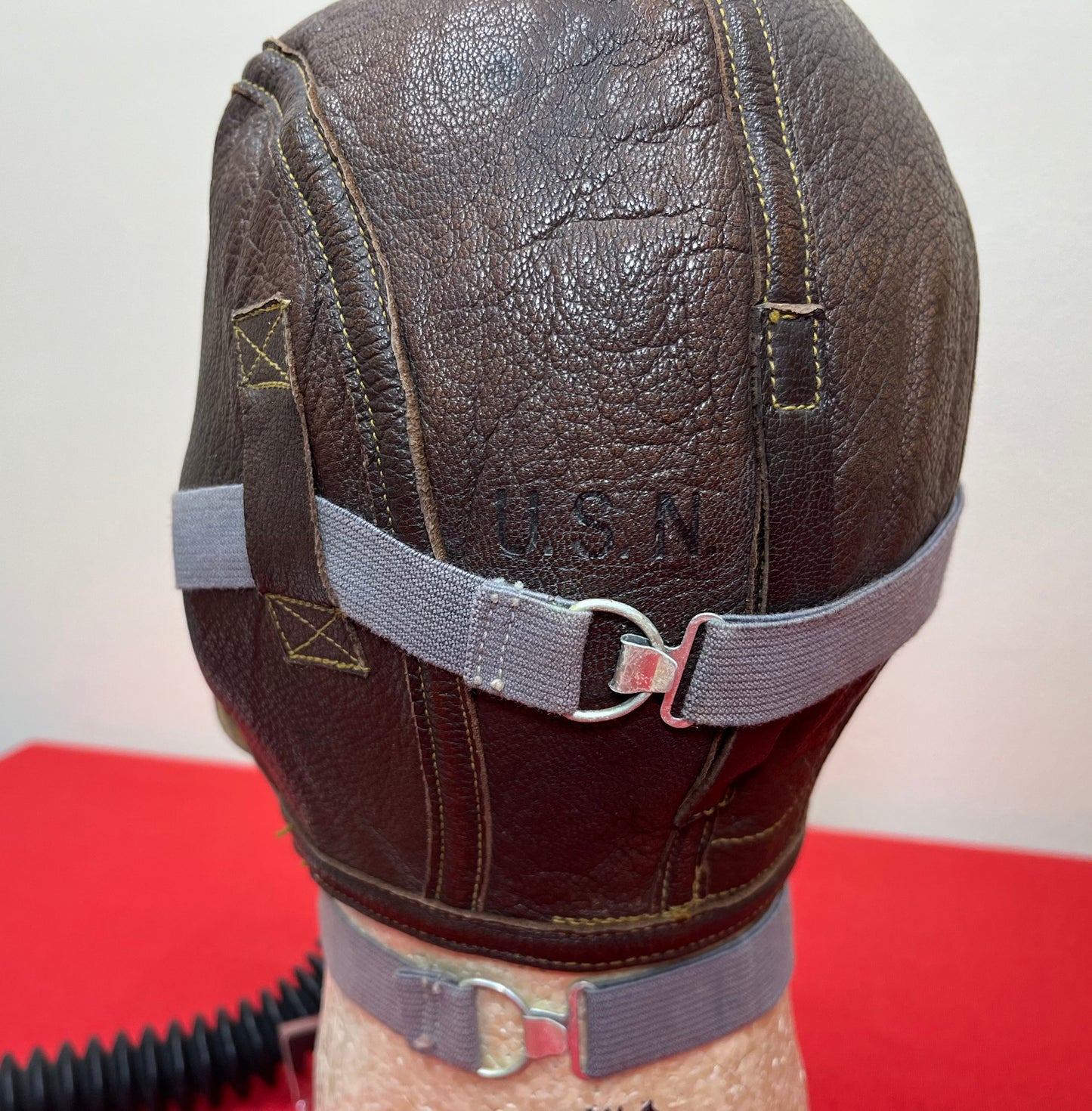Original U.S. WWII Navy (Blimp) Rebreather Aircraft Breathing Apparatus + Mask & Oxygen Generating Cannister