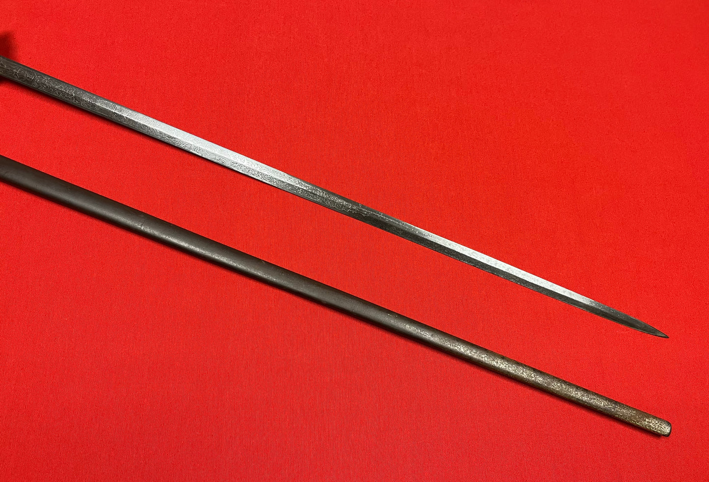 1800’s Sons of Veterans GAR Sword & Scabbard Etched Blade General Grant 1861-65