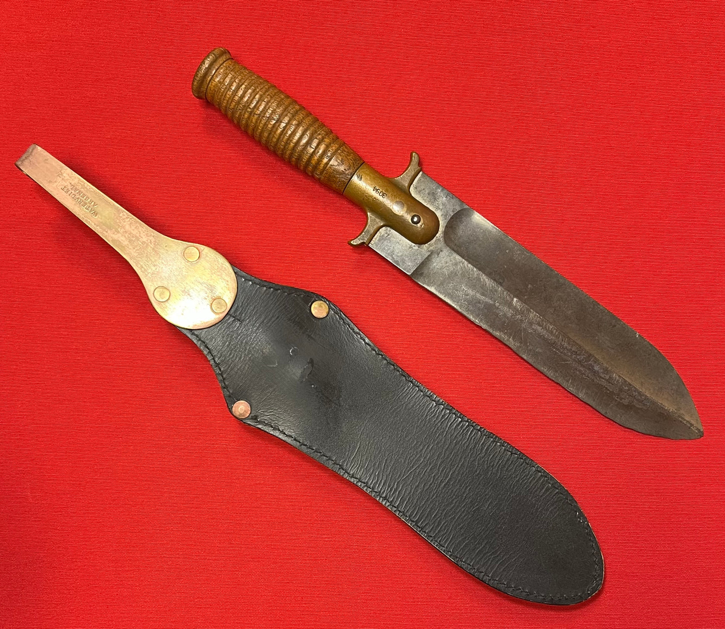 U.S. M1880 Hunting Knife Springfield Armory Spanish-American War Era