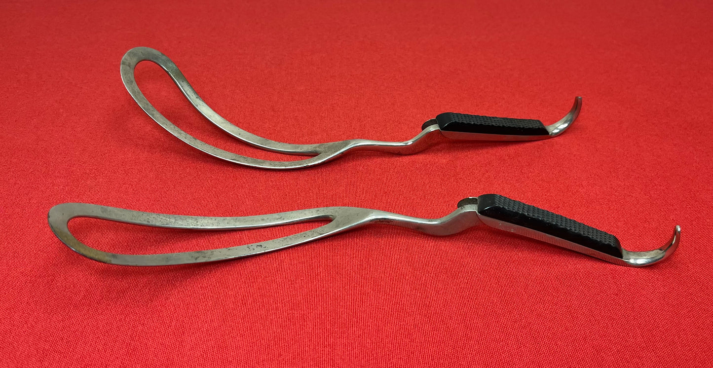 1800’S OBSTETRICAL (BIRTHING/DELIVERY) FORCEPS by FEICK BROS - MEDICAL TOOL