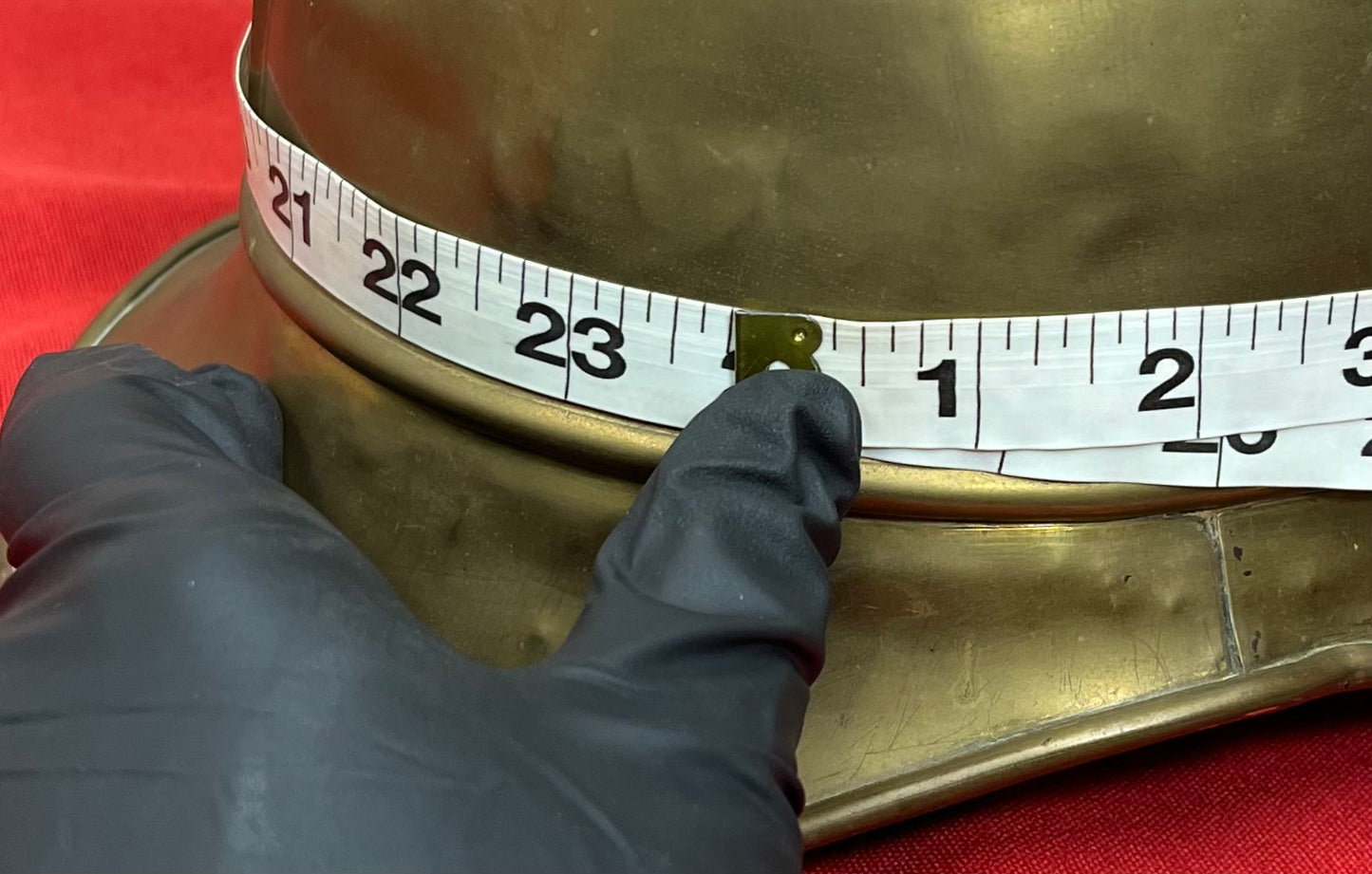 1920's Post-WW1 German Fire Brigade/Fireman’s Brass Helmet