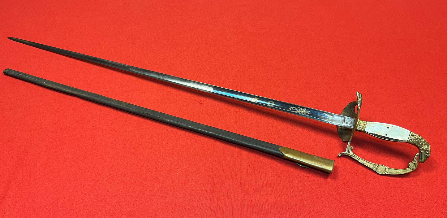 U.S. M1830 Officer's Eagle Head Pommel Sword P. Knecht