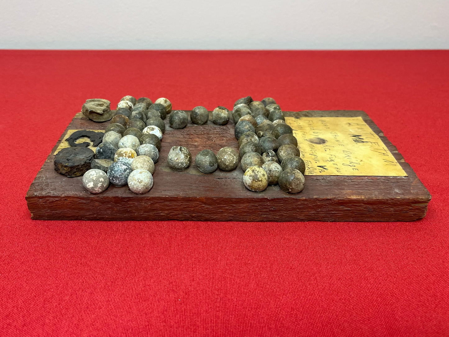 Civil War Antietam Battlefield Stonebridge “Burnside Bridge”Early Relic Board w/ Artifacts