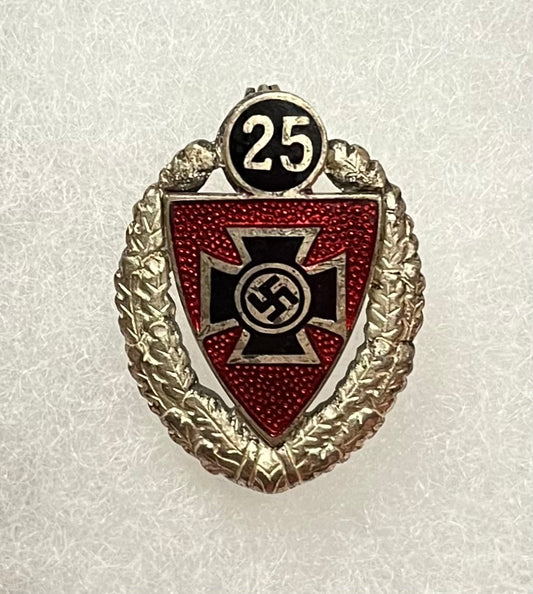 Authentic WWII German NSRKB 25 YEAR MEMBERSHIP PIN (MITGLIEDNADEL)