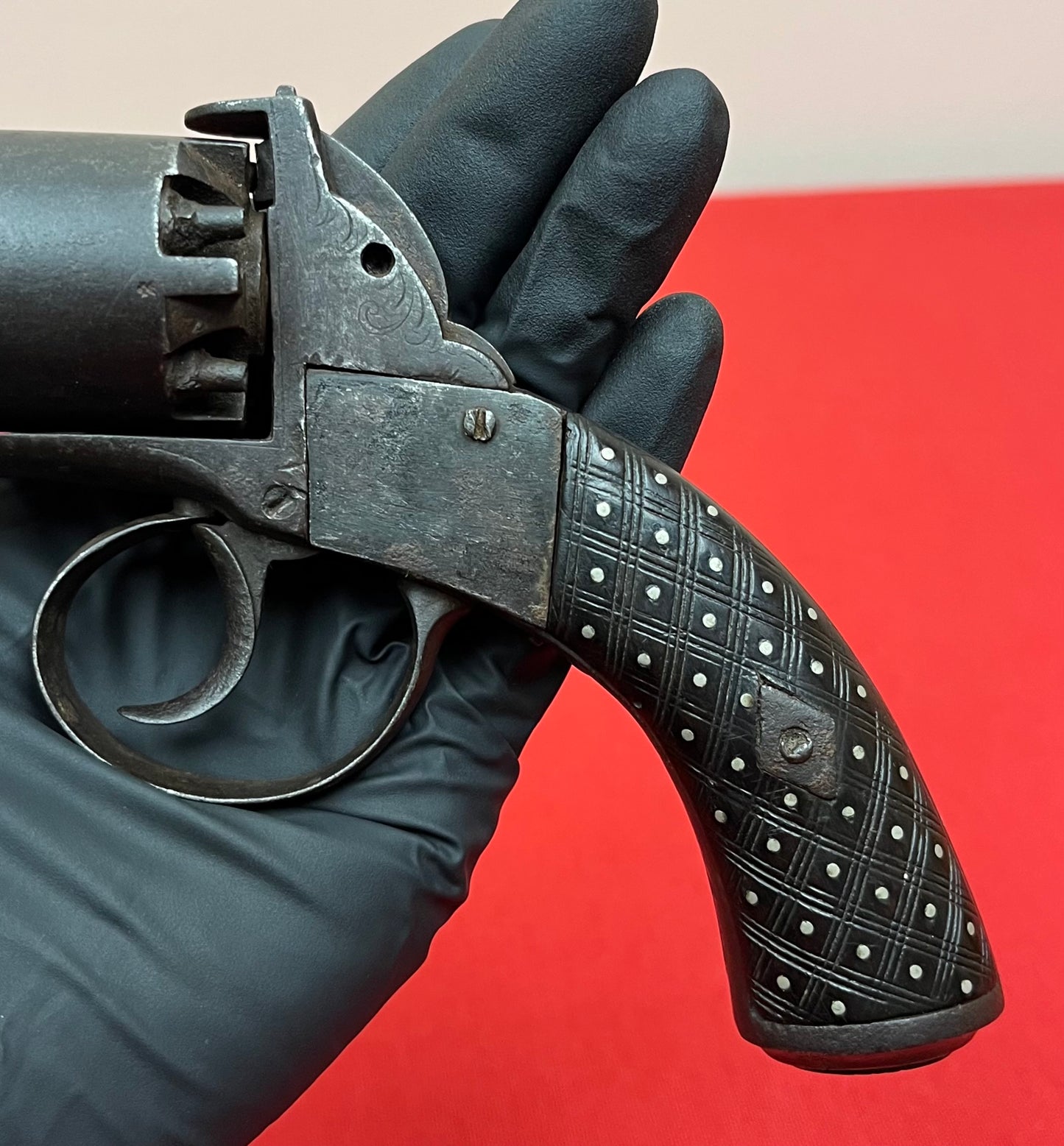 Civil War Era Webley-Bentley .44Cal Double Action Revolver W/ British Proof Marks Circa 1850s
