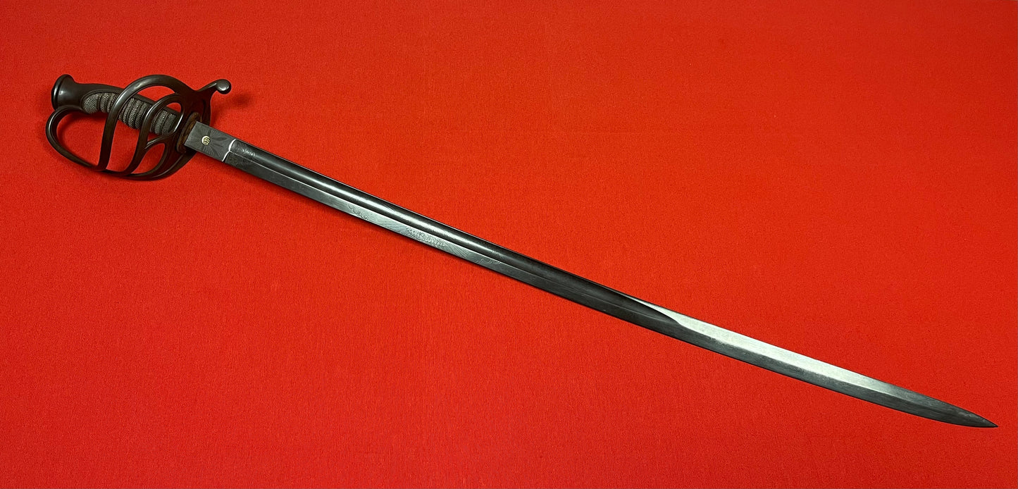 Original U.S. Civil War Officer’s Sword Non-Regulation / German Import by F. Horster - Engraved