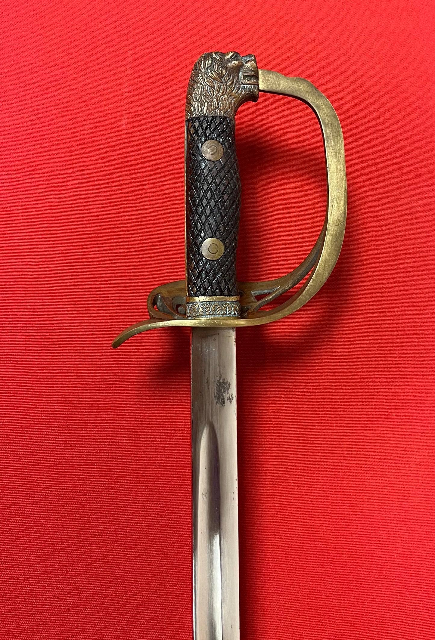 Spanish Army Officer’s “Lionhead” Sword & Scabbard - Authentic