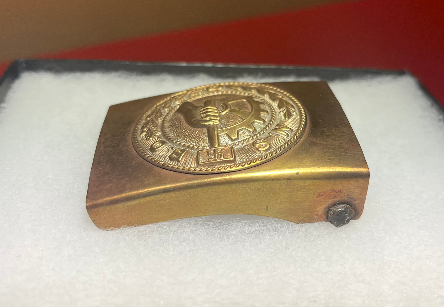 Original German Pre-WWII NSBO National Socialist Factory Cell Organization EM/NCO Belt Buckle