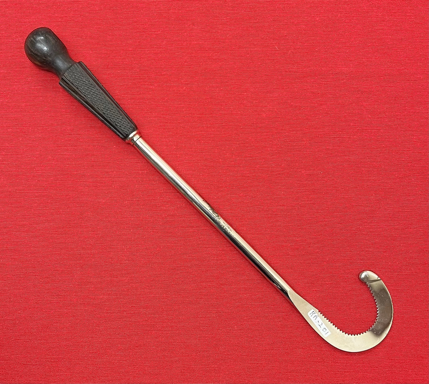 1800'S OBSTETRICAL DECAPITATING HOOK by HILLS & CO.- ANTIQUE MEDICAL EQUIPMENT