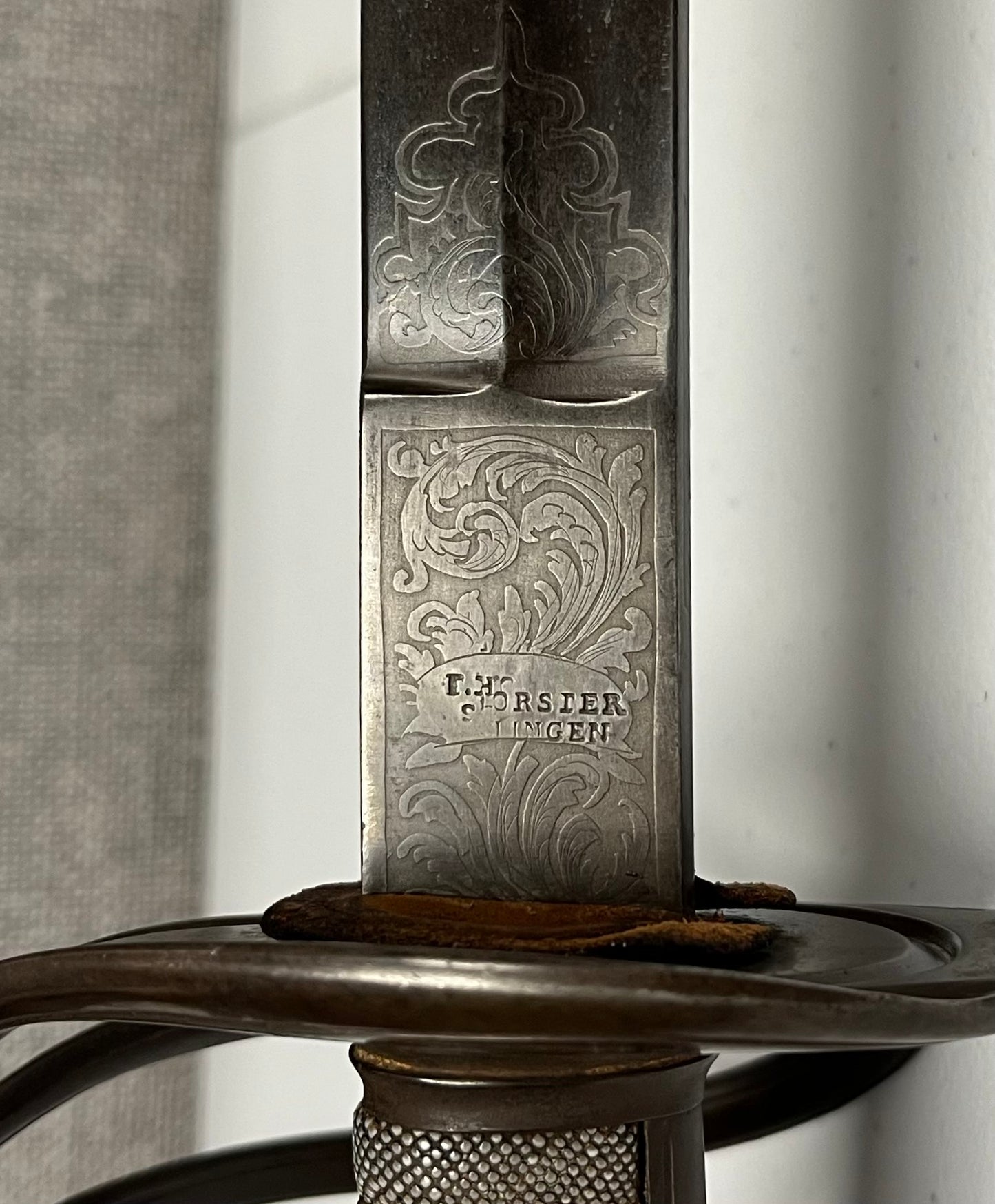 Original U.S. Civil War Officer’s Sword Non-Regulation / German Import by F. Horster - Engraved