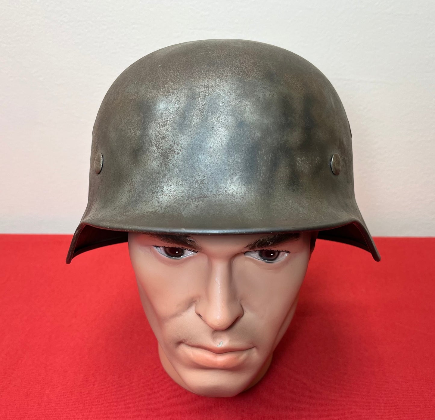 Original WWII M1940 German Army Helmet W/ Liner & Name