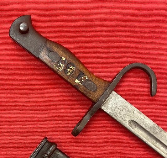 WW2 Japanese Arisaka Type 30 Bayonet & Scabbard / Training