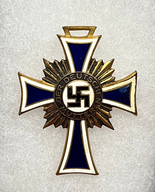 WWII Era German Mother’s Cross (Ehrenkreuz der Deutschen Mutter) In Gold