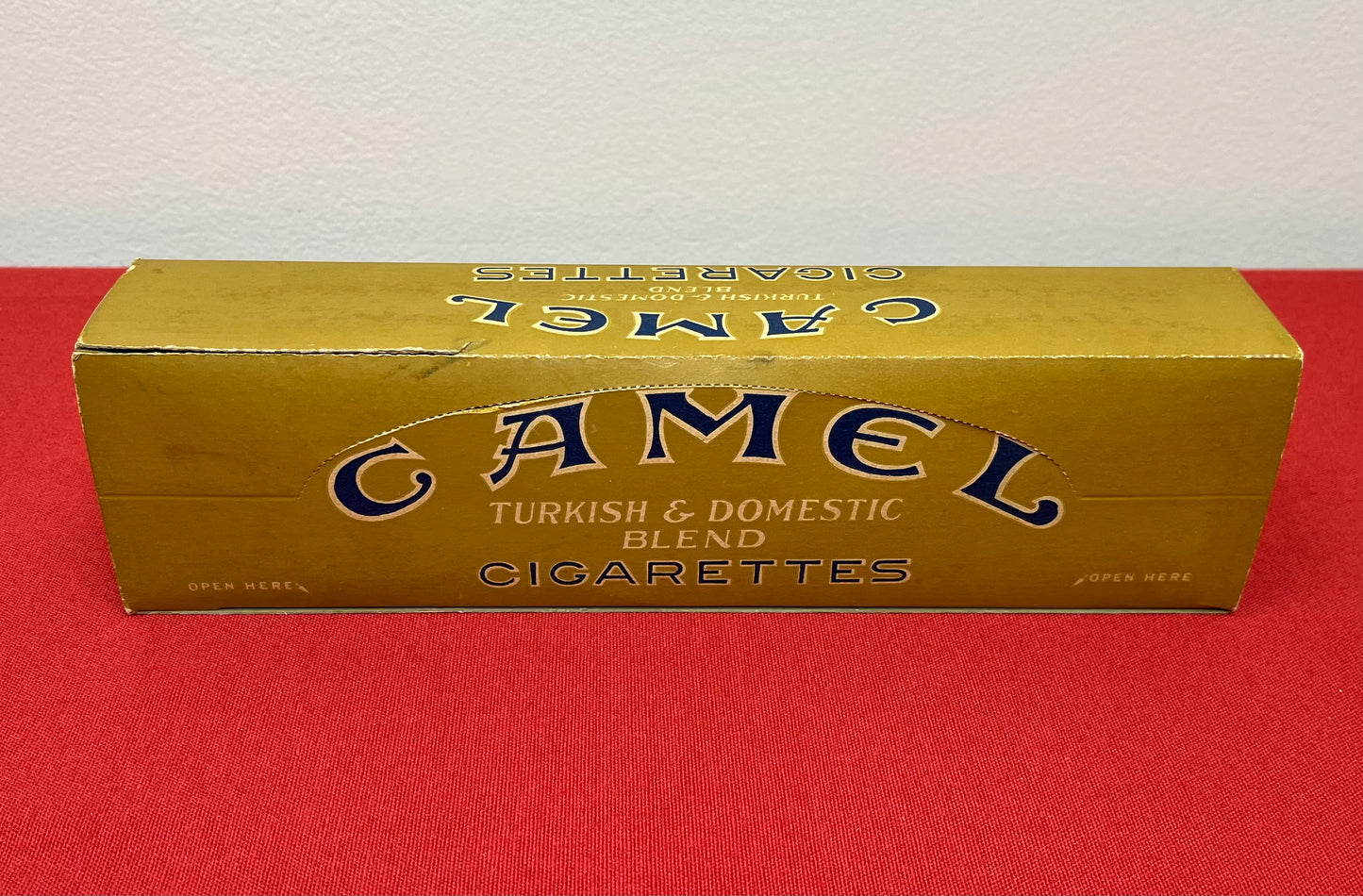 AUTHENTIC WWll ERA CAMEL CIGARETTE CARTON W/ REPRODUCTION PACK