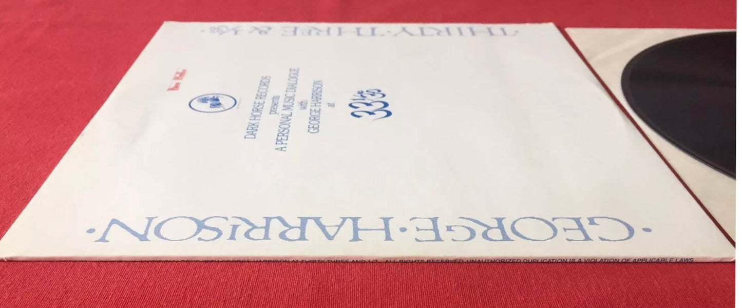 George Harrison- A Personal Music Dialogue (Promo Copy) Dark Horse Record / Beatles