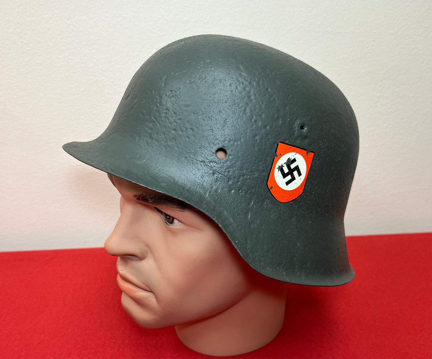 Original WWII M1940 German Army Helmet Relic W/ Added Insignia