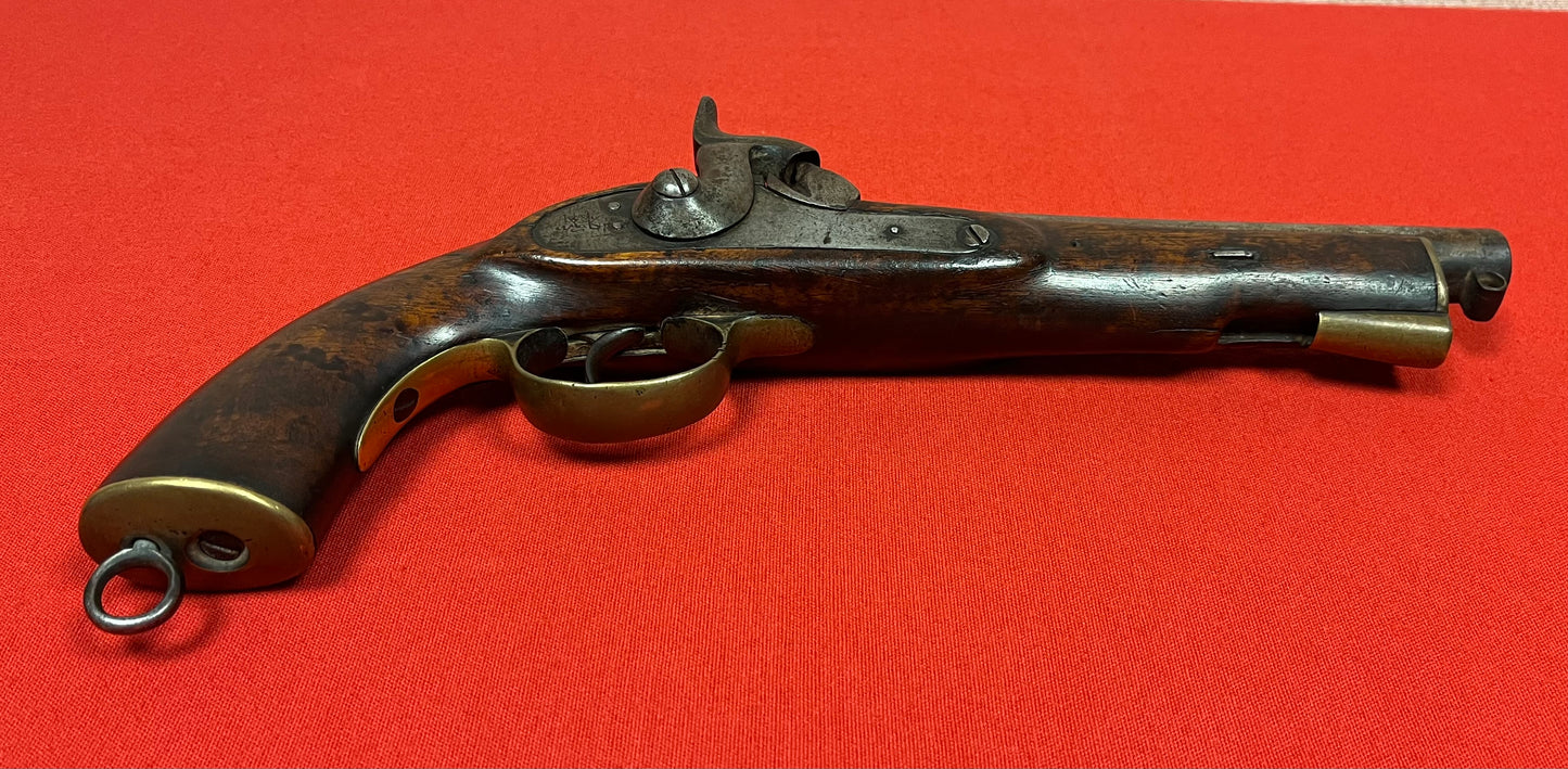 P1858 BRITISH EAST INDIA GOVERNMENT (EIG) PATTERN 1858 PERCUSSION .56 CAL. SINGLE SHOT CAVALRY PISTOL