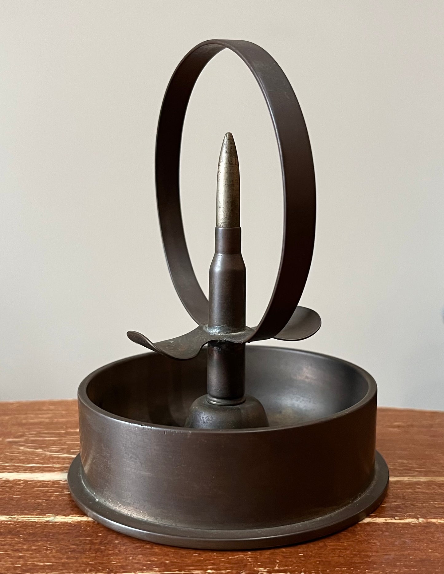 WWII JAPANESE ARTILLERY SHELL (TRENCH ART) ASHTRAY