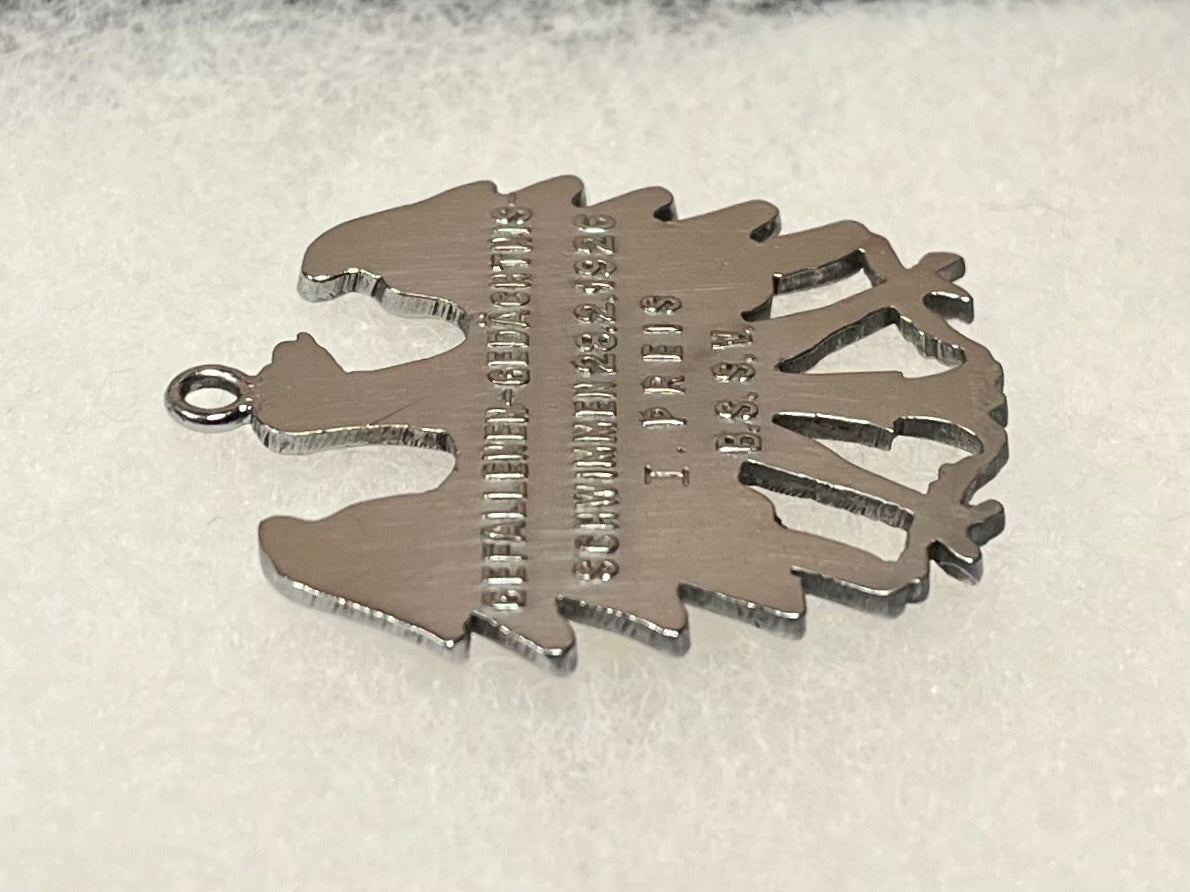 1926 Imperial German “Sports” Swimming Competition Eagle Pendant/Medal 1st Place .900 Silver