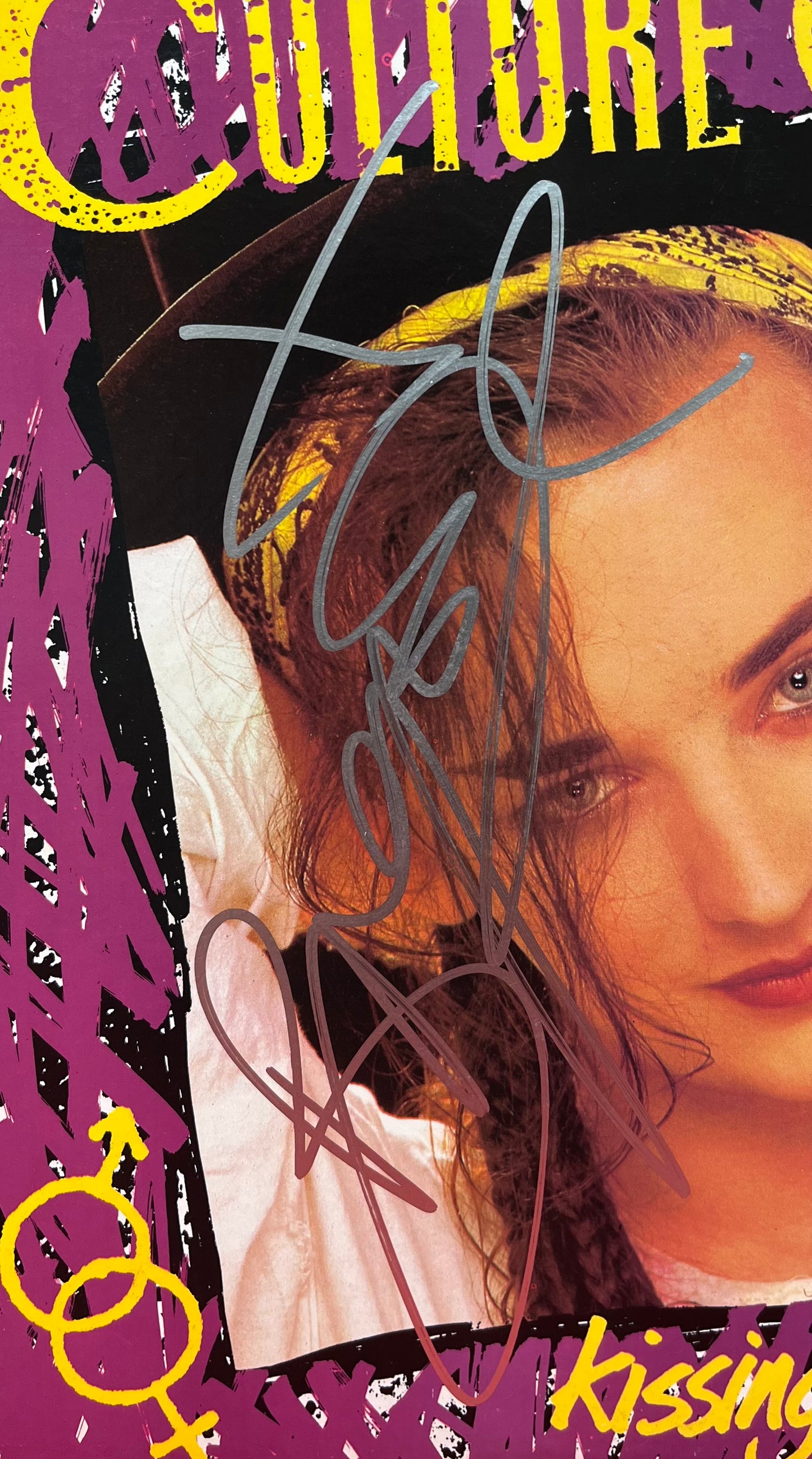 Culture Club - Boy George Signed Vinyl LP Kissing To Be Clever 1982