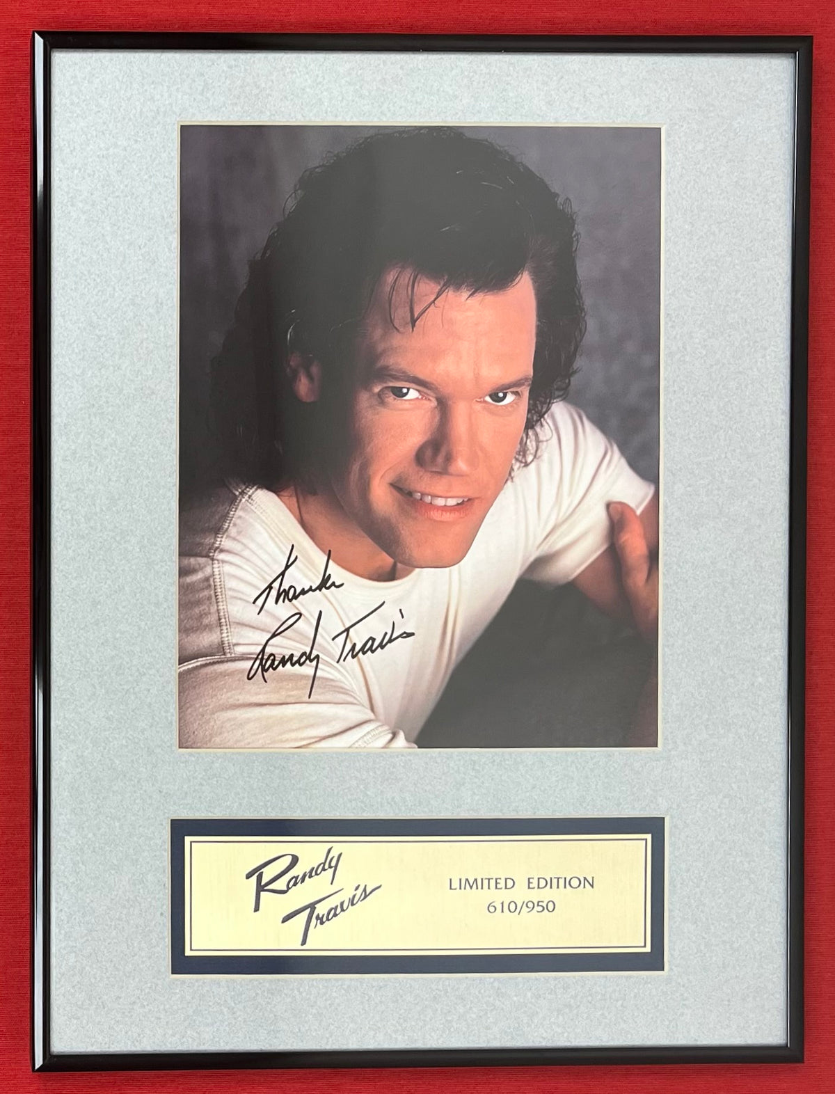 Randy Travis - Signed (Limited Edition) 16x12 Photo 610 of 950 - The Score Board COA