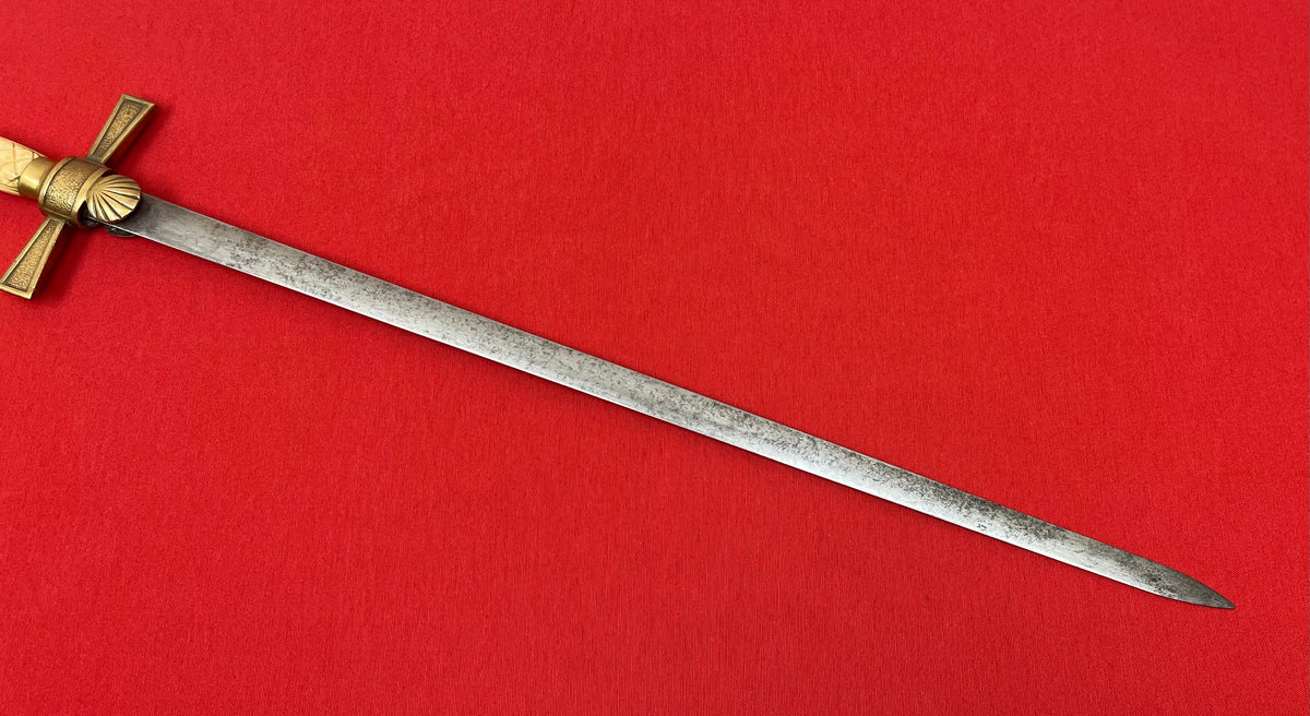 U.S. Civil War Era Militia Non-Commissioned Officer’s Sword Knights Head Pommel C.1850