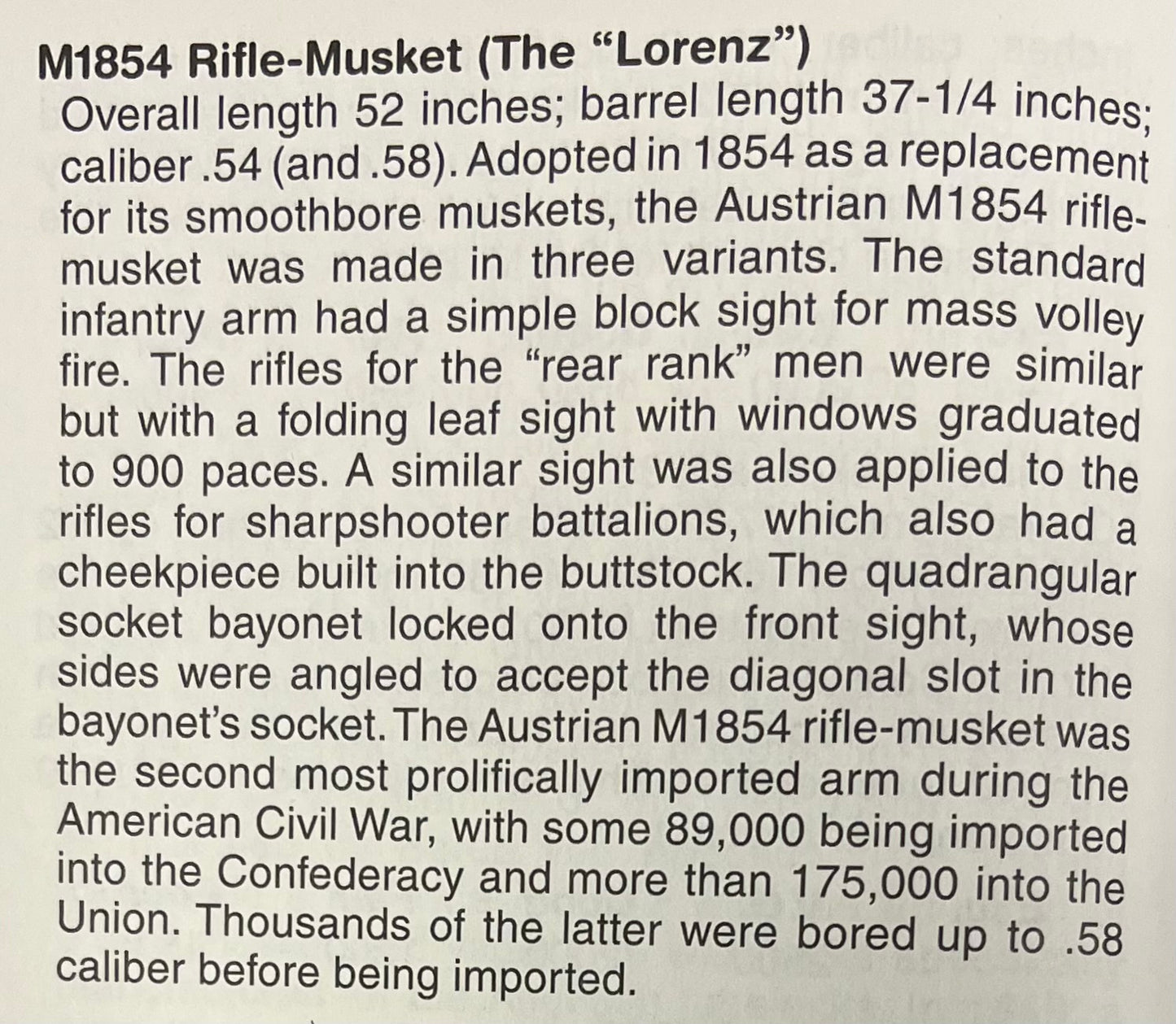 Original U.S. Civil War M1854 Austrian Lorenz Percussion Rifle Dated 1860