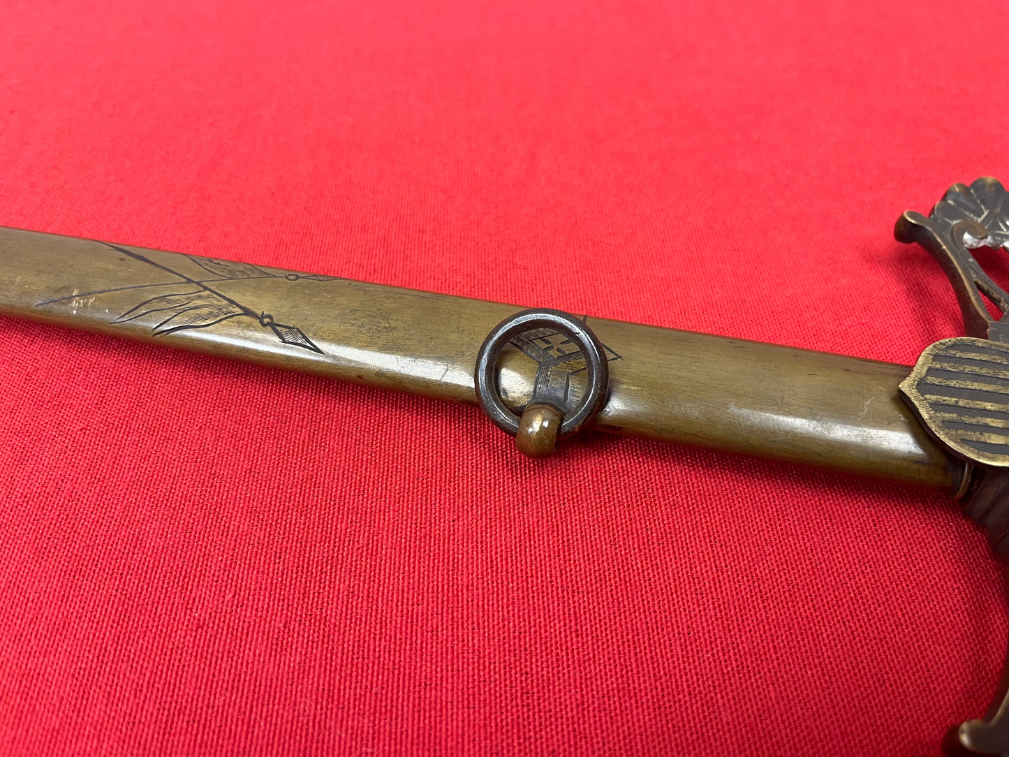 Pre-Civil War Militia Eagle Head Sword W.V.C Shield Circa 1830-50