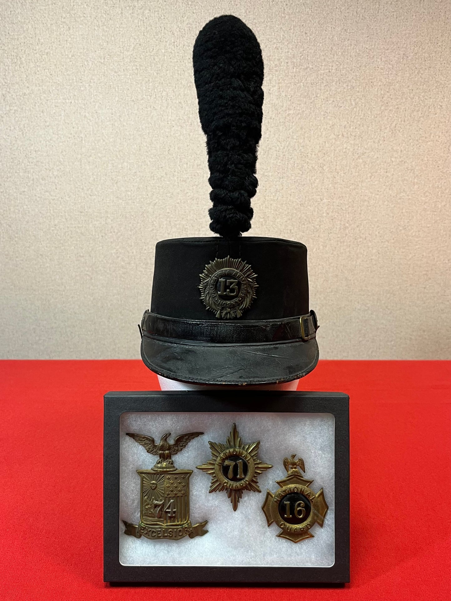 U.S. Indian Wars / Spanish American War - New York National Guard Cap & Insignia