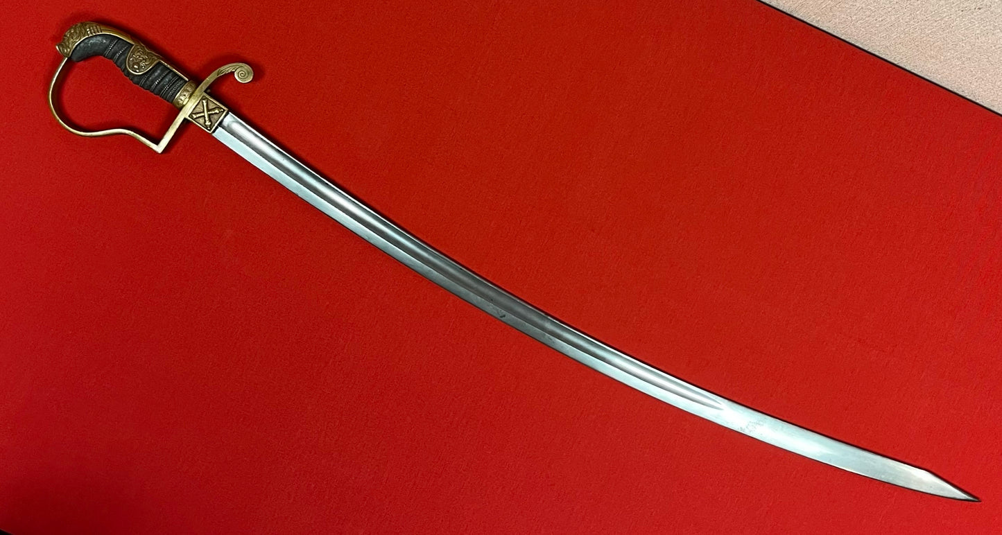 WW1 Imperial German (Jawless Lion Head) Artillery Officer’s Sword 1915 Dated
