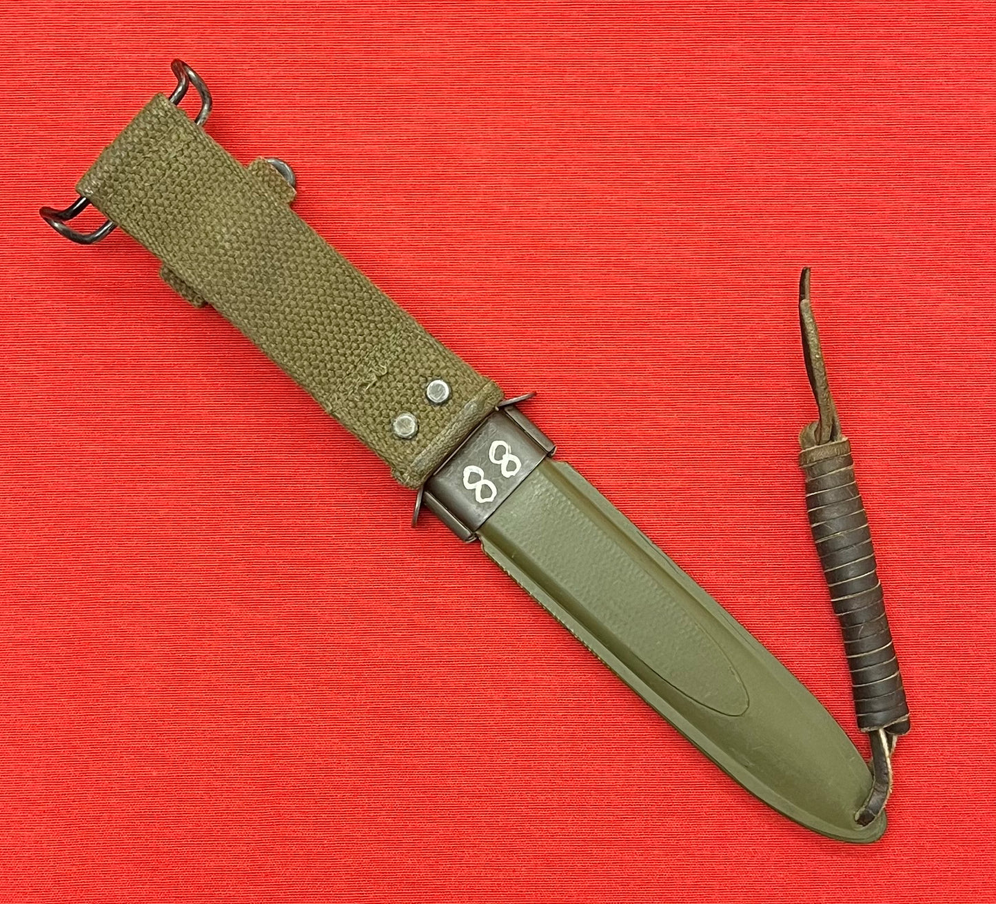 WWII U.S. (EARLY) M8A1 SCABBARD BY BM CO. M3 - AUTHENTIC