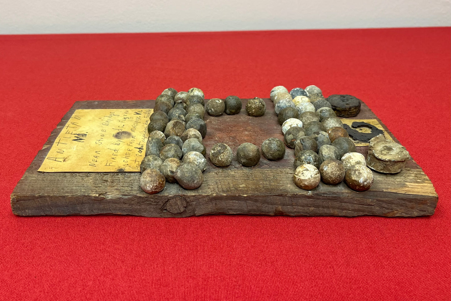 Civil War Antietam Battlefield Stonebridge “Burnside Bridge”Early Relic Board w/ Artifacts