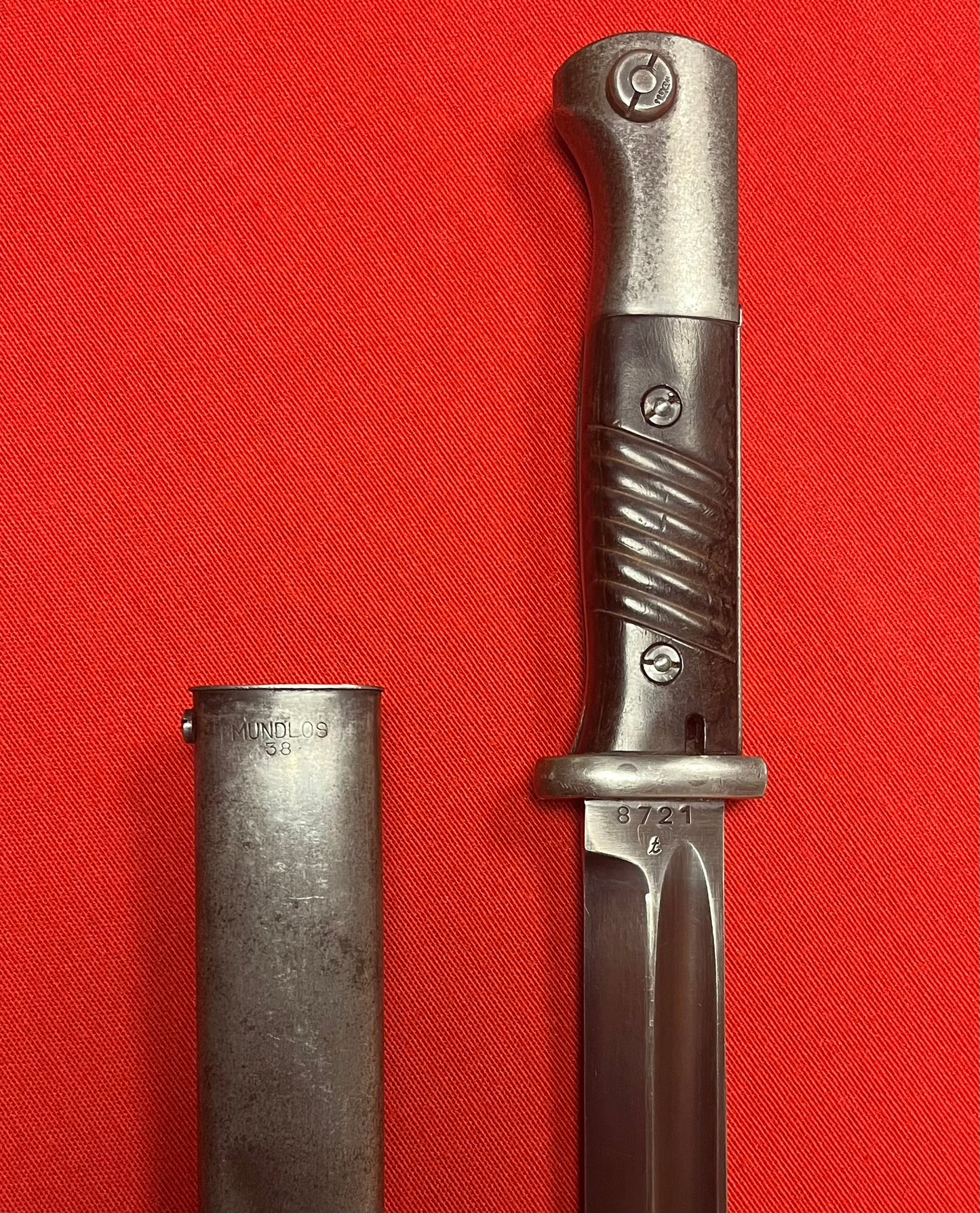 WW2 WWII German K98 Mauser Bayonet by E.U.F HORSTER 1940