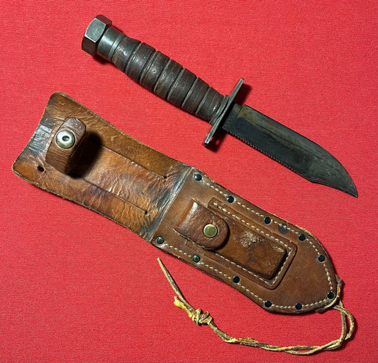 Vietnam Era U.S Pilot Survival Knife by Camillus N.Y. (Named)