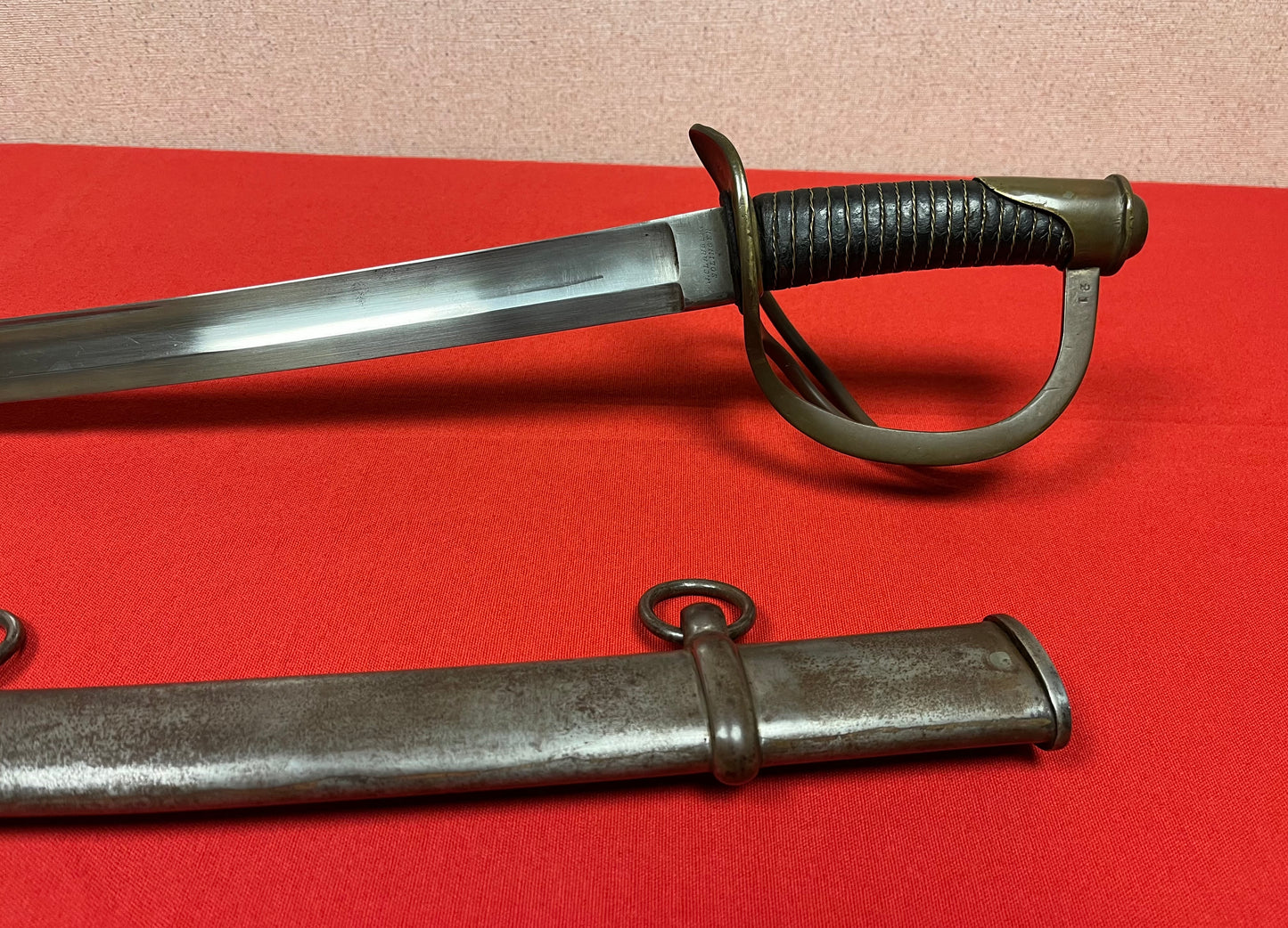 Authentic M1840 U.S. Civil War "Wrist Breaker" Heavy Cavalry Saber/Sword by W. Clauberg Solingen
