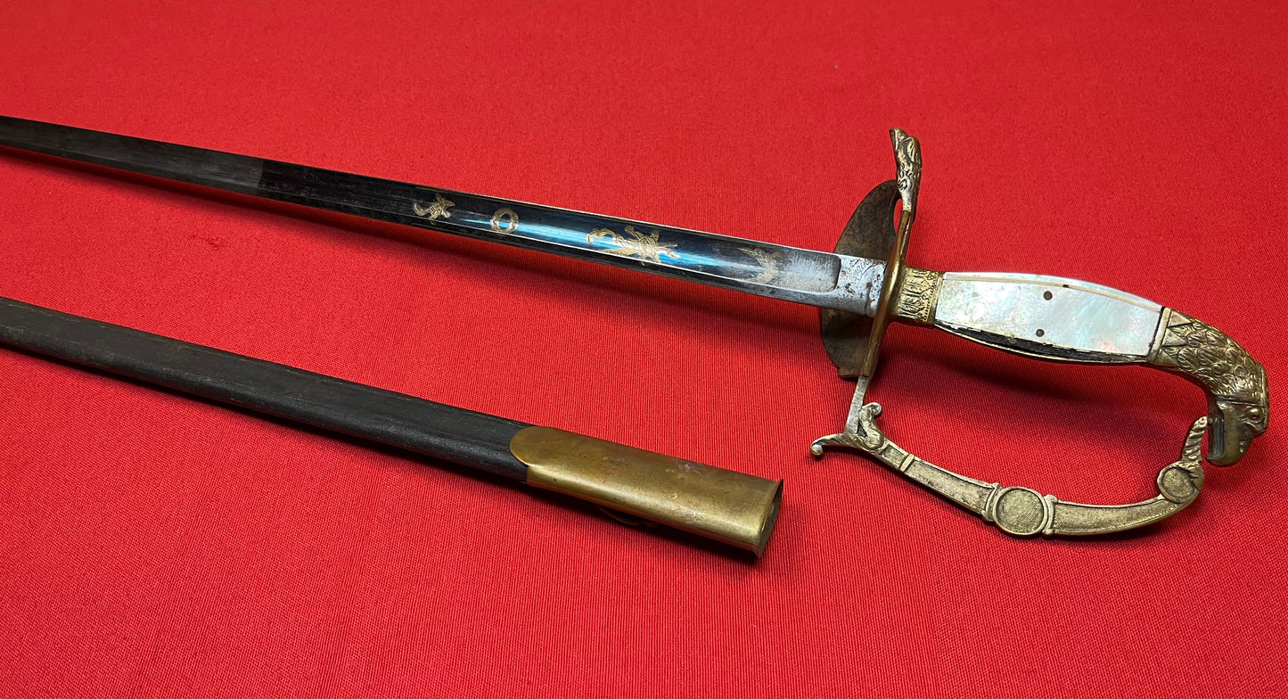 U.S. M1830 Officer's Eagle Head Pommel Sword P. Knecht
