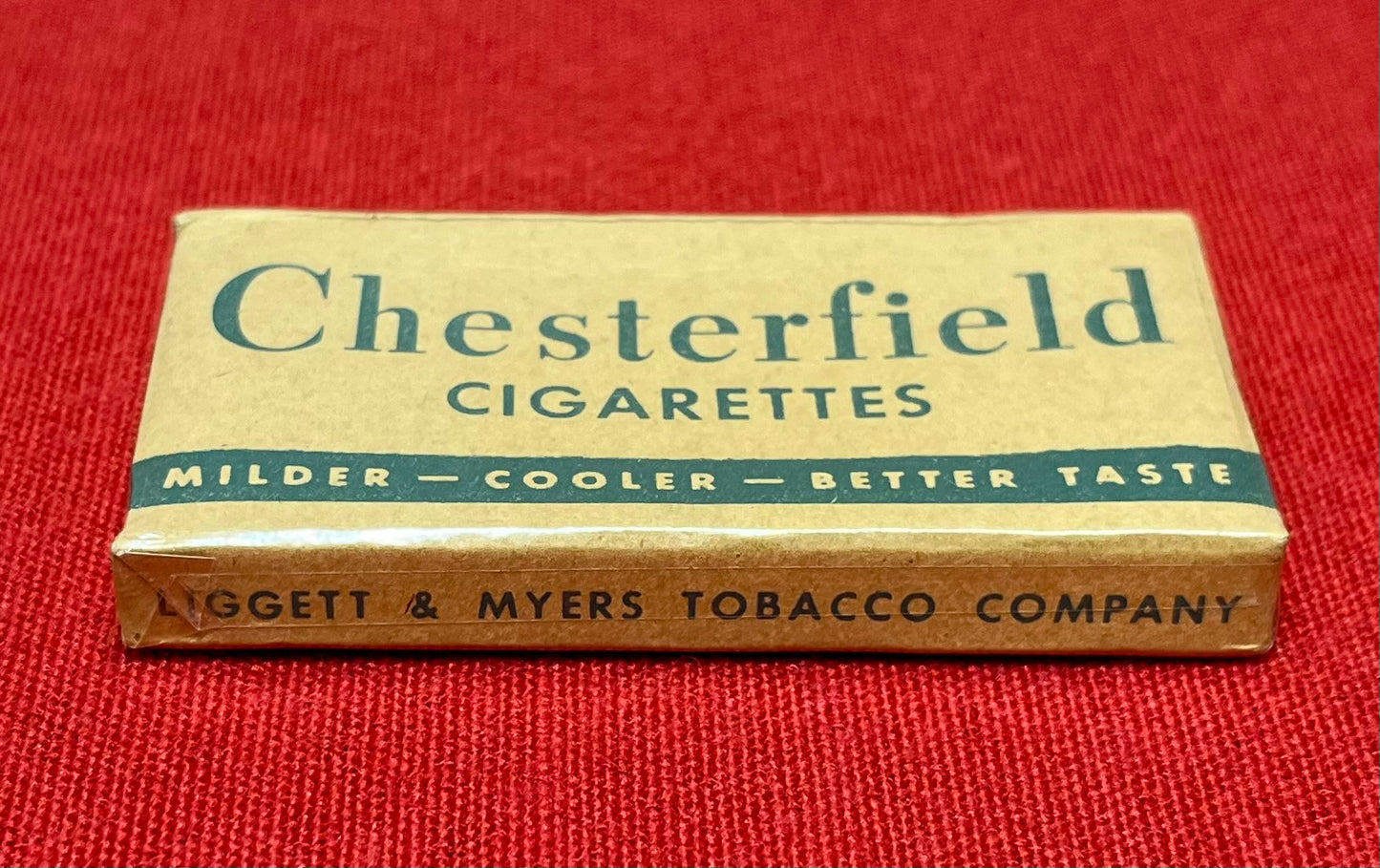 ORIGINAL WWll U.S. ISSUED CHESTERFIELD CIGARETTES K-RATION PACK