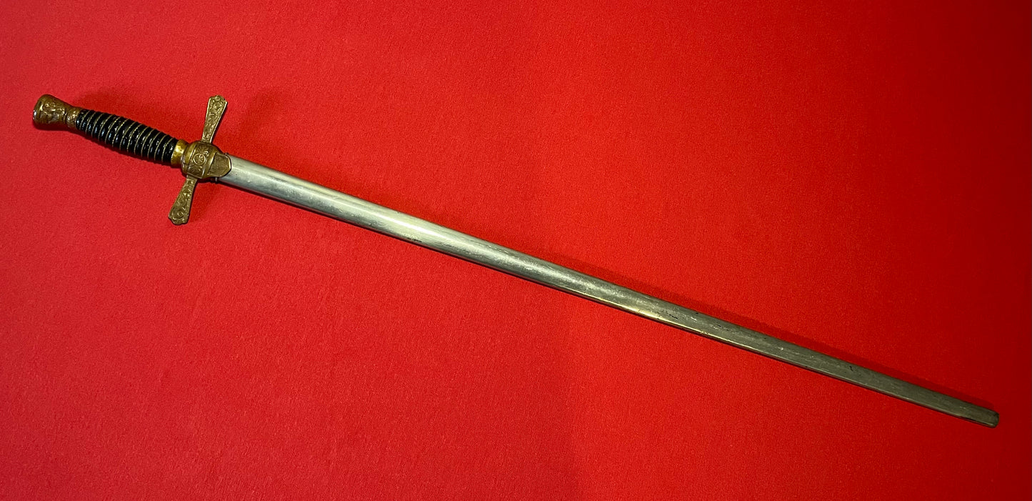 U.S 1880's Cadet Sword & Scabbard (Indian War Era)