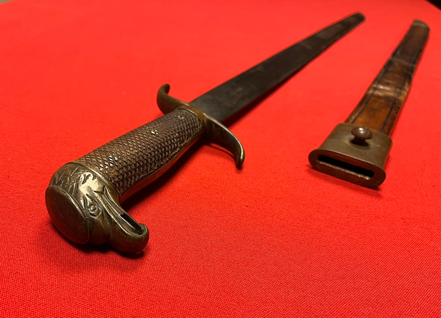 Original Spanish Officers Eagle Head Machete/Sword - Spanish American War 1898