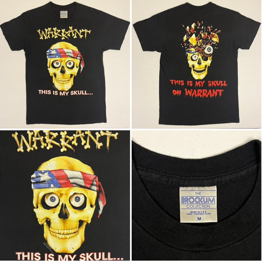 Warrant - This Is My Skull Band T-Shirt by Brockum 1991 OG