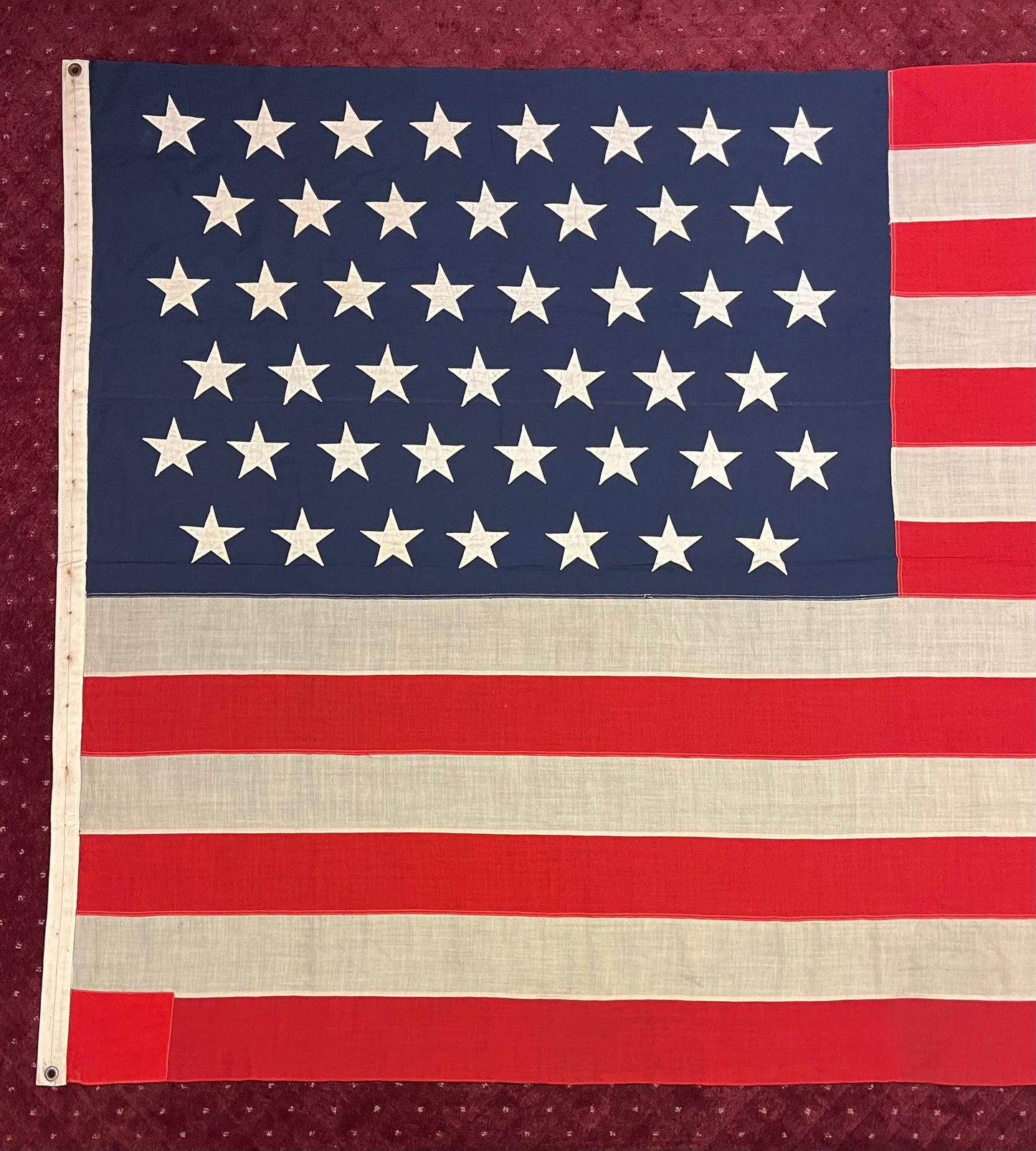 U.S. 45 Star Flag 12’ Spanish-American War Era (1896-1908) Owned by Samuel Rene Gummeré Ambassador of Morocco 1905-09