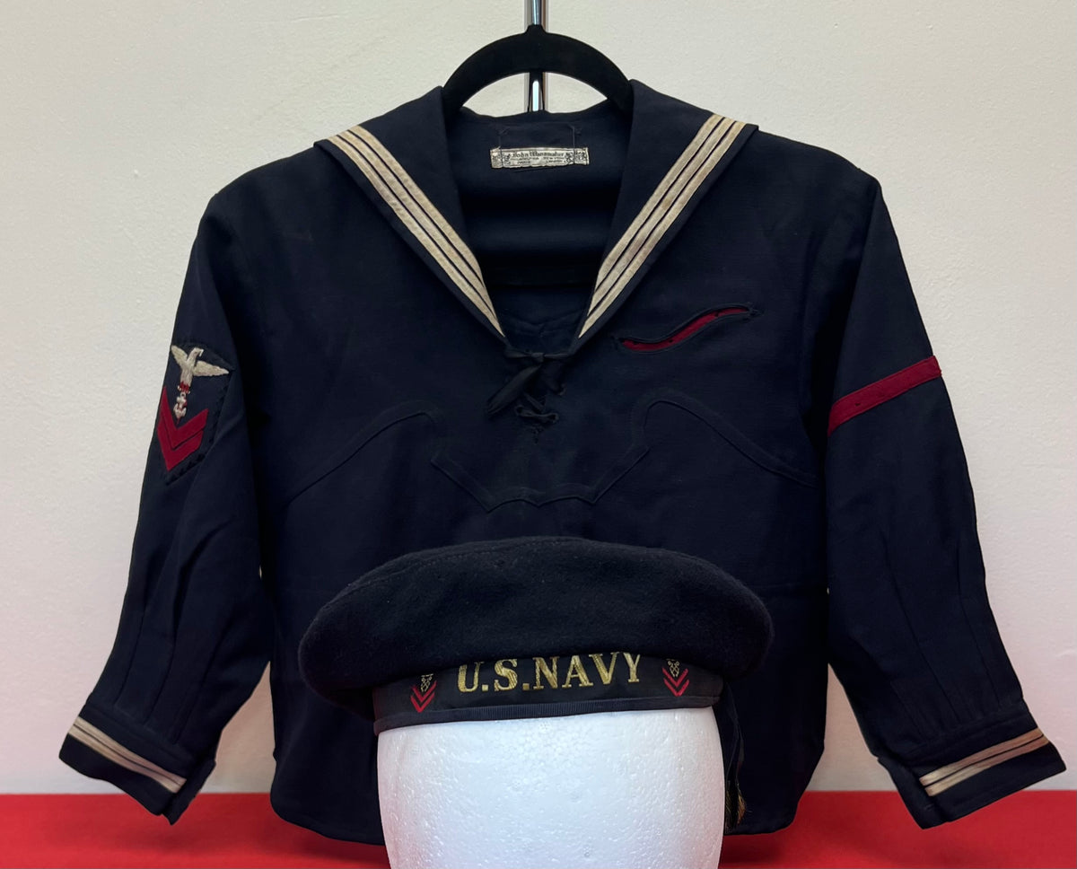 WW1 / WW2 U.S. Child's Navy Uniform Jumper & Cap by John Wanamaker
