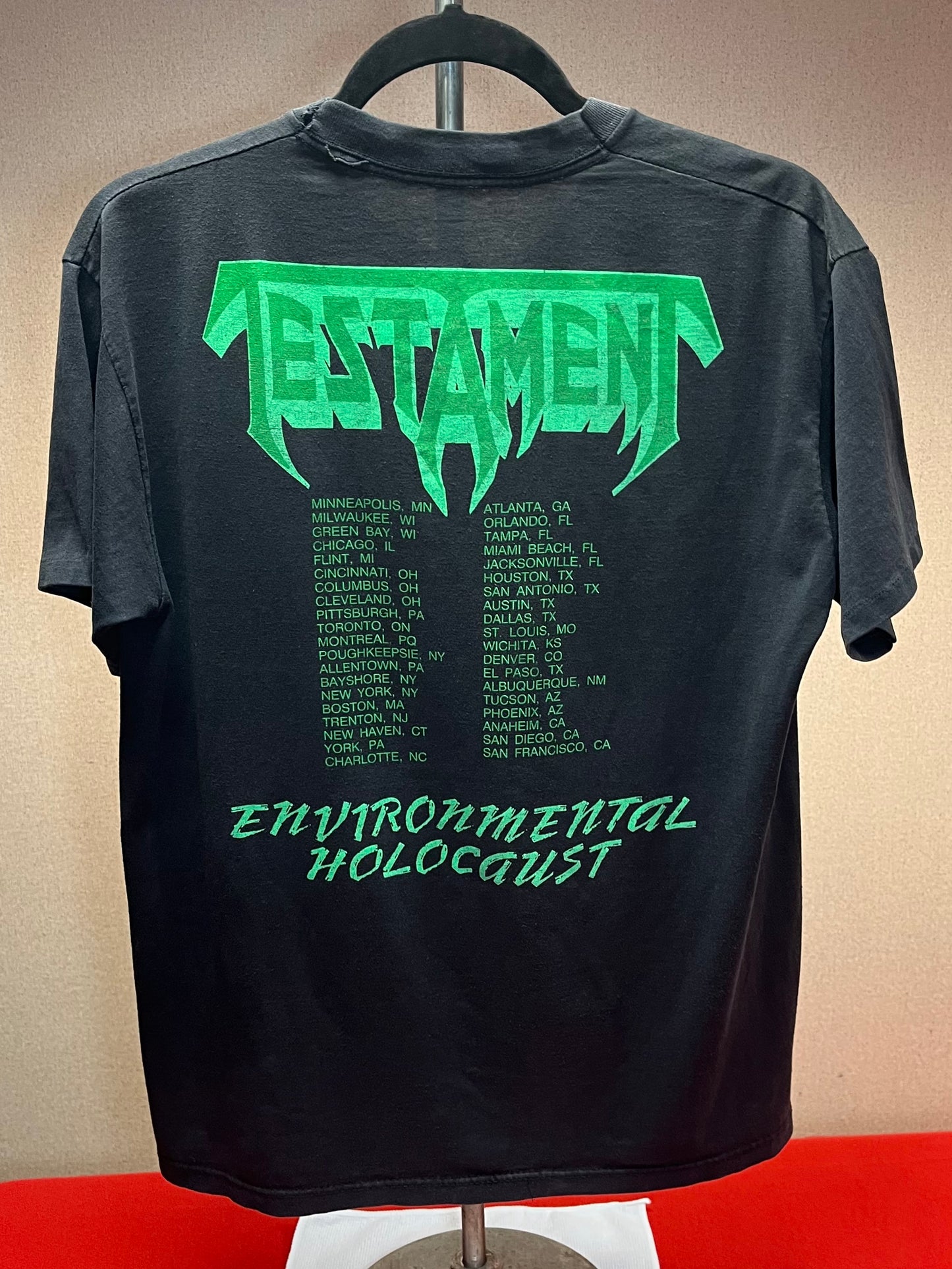 1989 Testament - Environmental Holocaust / Greenhouse Effect T-Shirt Brockum OG