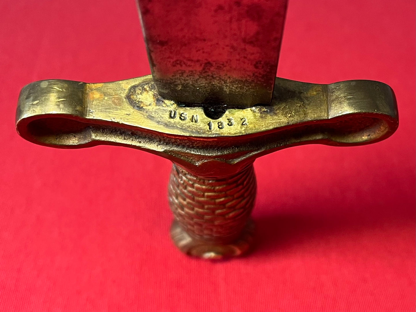 1870 U.S.N Naval Style “Boarding” Short Sword - Guard Stamped U.S.N 1832 M-1832